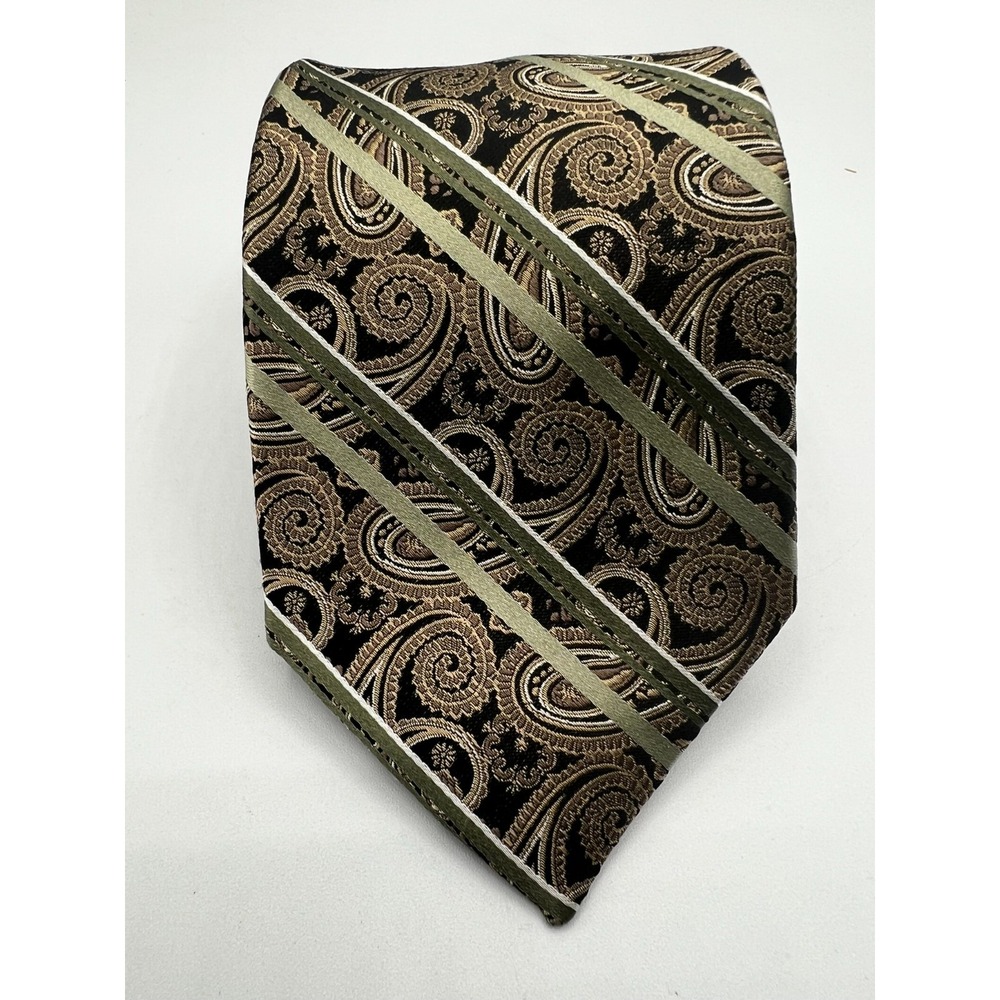 Pronto Uomo Couture Silk Tie Men Multicolor Geometric Italy W:3.5" L:58" NWT